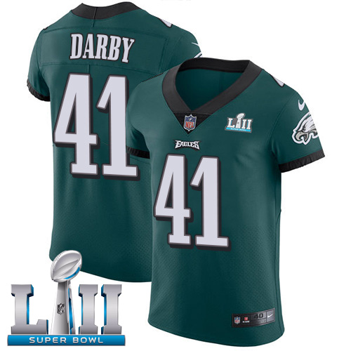 Nike Eagles #41 Ronald Darby Midnight Green Team Color Super Bowl LII Men's Stitched NFL Vapor Untouchable Elite Jersey - Click Image to Close